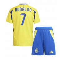 Maglia Calcio Al-Nassr Cristiano Ronaldo #7 Prima Divisa Bambino 2024-25 Manica Corta (+ pantaloncini)